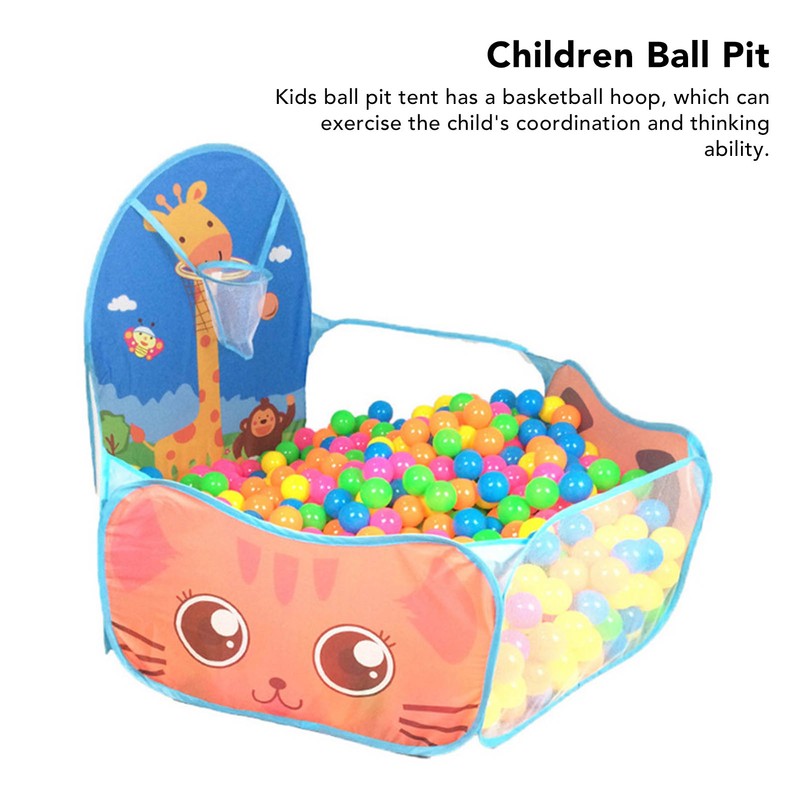 Kids Ball Pit Folding Cartoon Giraffe Baby Play Pool Tent