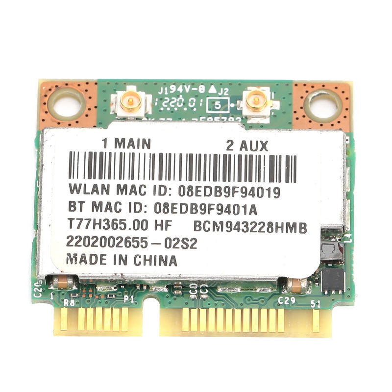 Wireless Network Card Bluetooth 4.0 Adapter BCM943228 T77H365.00 HF 300M
