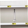 Kichvoe 100PCS J Shape Pegboard Hooks Plastic Display Hooks for