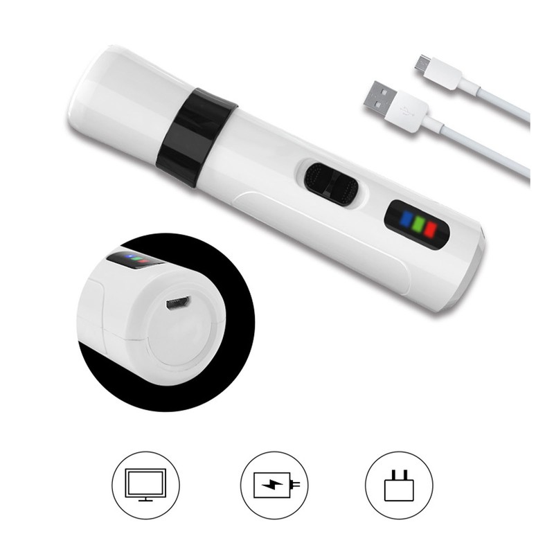 Dog Nail Trimmer USB Charging Quiet Powerful Motor Safe Cat