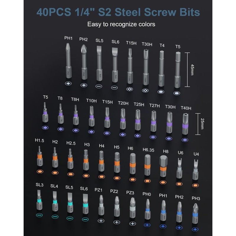 Upgraded 42 in 1 Magnetic Screwdriver Set, Ankilo DIY Ratchet