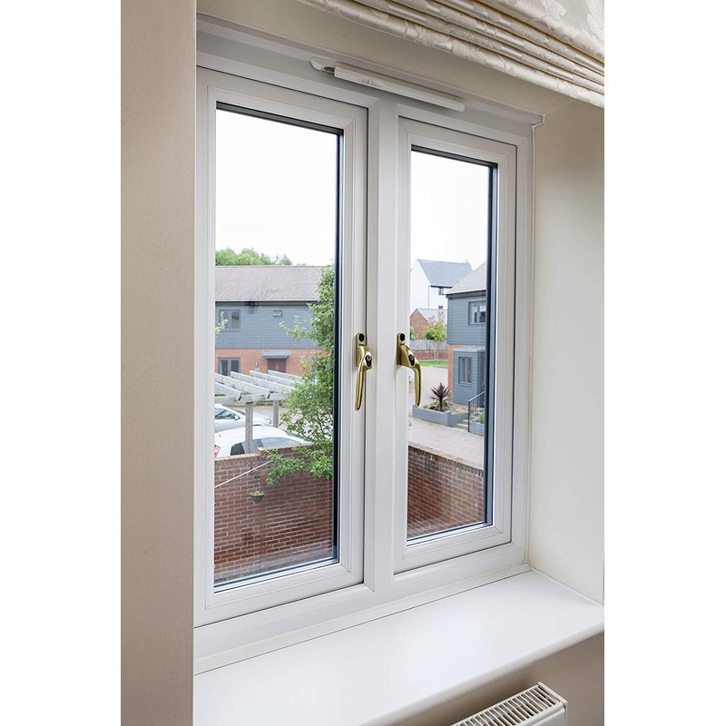 Yale Locks p-ywhlck40l-wh offset to lock, PVCU, window warm left,