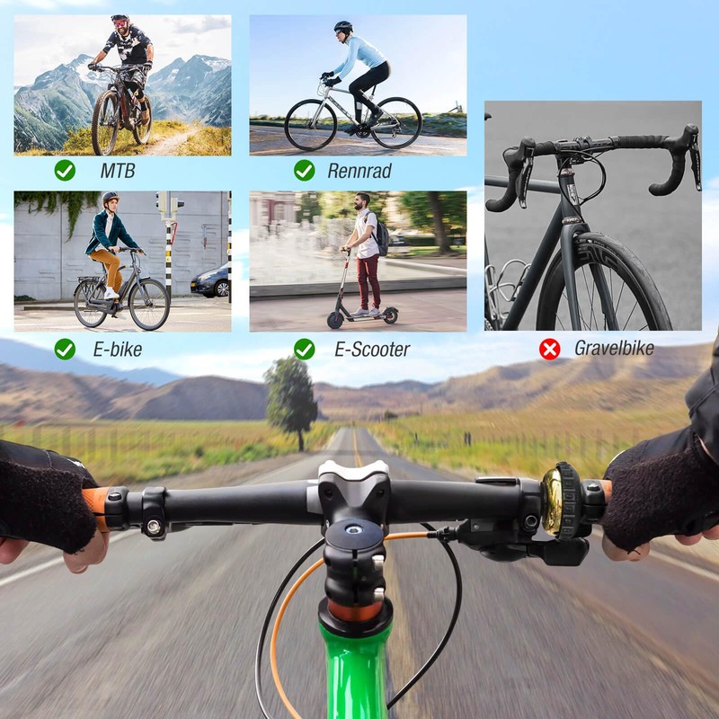 Tavaler Bicycle Bell Mountain Bike, 2024 Innovative Rotating Bell Bicycle,