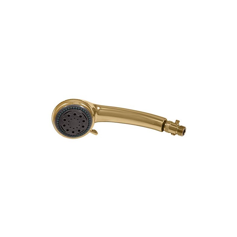 Gold Handheld Shower Head with Shut Off Flow Control Switch