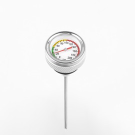 HI-LINE Motorcycle Oil Thermometer, Ape 100/50, XR100/50, Motard, Dream 50, Super Cub C50, C70/C90, For Monkey Gorilla, Oil Thermometer, Measuring Range 0 - 200°C, Motorcycle, Thermometer, Temperature