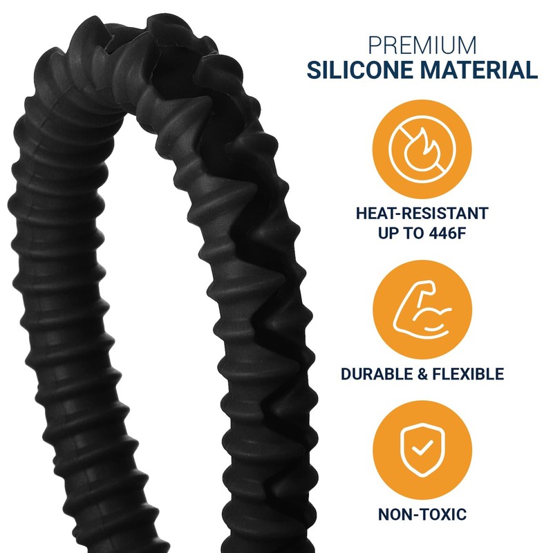 Silicone Oven Rack Shields by Linda’s Essentials (2 Pack) |
