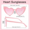Pink Heart Shaped Sunglasses - Cat Eye Glasses for Girls