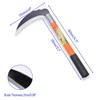 FOCMKEAS 1pce 14.17in/360mm Carbon Steel Billhook Brush Clearing Sickle for