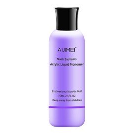 AIJIMEI Monomer Acrylic Nail Liquid Nail Monomer Liquid, Acrylic Nail Monomer Liquid Nail Extension Monomer Acrylic Nail Liquid for Nail Art Nail System Nail Liquid Monomer(75ml/2.5fl.oz)
