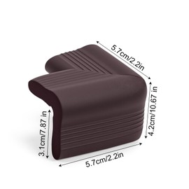 10 Pack Corner Protectors Child Safety, Baby Proofing Table Corner Protectors for Baby, Pre-Taped Corner Guards for Furniture Table, Fireplace, Countertop (Brown)