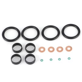 Gasket Set Injector Injector 198196 Fuel Injector Gasket + Washer + O-Ring Set Suitable for Nemo Xsara C1 C2 C3