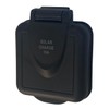 TECHVALET RV 10 Amp Solar Port Inlet Black Marine Grade