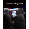 Black Red PU Leather Car Seat Cover Front + Rear