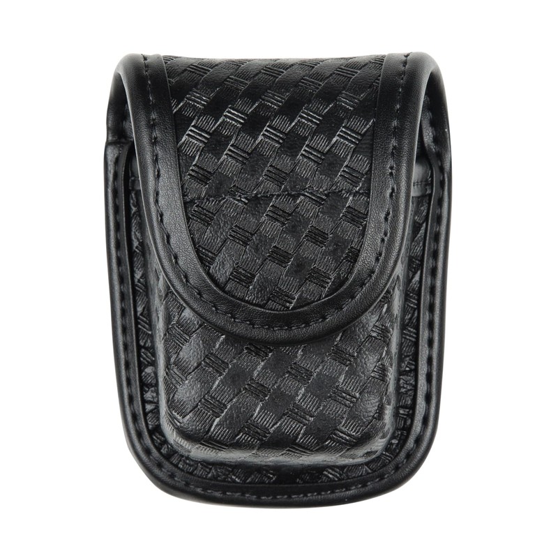 Bianchi 7915 Glove Pouch Holder, Basketweave Black, Hidden Snap
