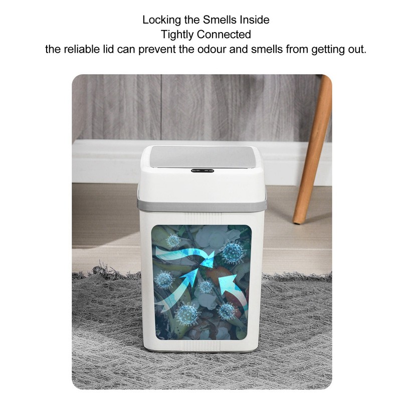 Smart Trash Can 12L Quick Motion Sensing Auto Open Close
