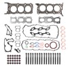 GOCPB Engine Head Gasket Set Head Bolt Kit Compatible with