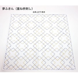 Yokota Daruma Sashiko Cloth Dream Cloth White Layered Square Stitch 843K-32