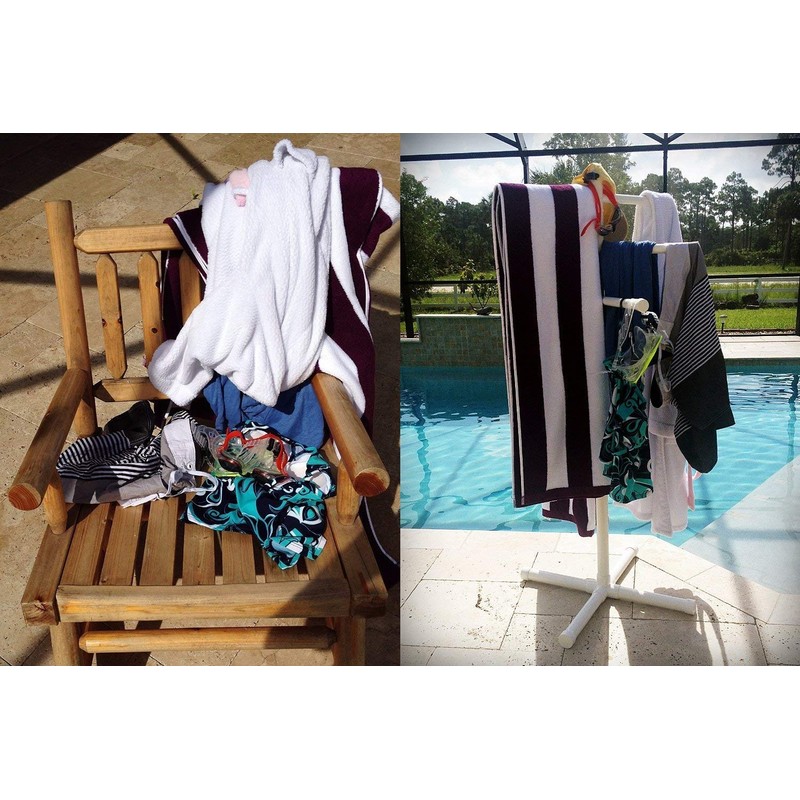 Pool & Spa Towel Rack Premium Extra Tall Towel Tree