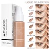 MSRUIOO Liquid Foundation, Matte Finish, Weightless Full Coverage, Oil-Free, Non-Comedogenic,