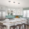 Sovinzert Modern Spiral LED Pendant Lights Kitchen Island, 22W Adjustable