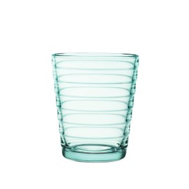 Iittala Aino Aalto Set of Two Glass Tumblers, Water Green, 7-3/4-Ounce Capacity each