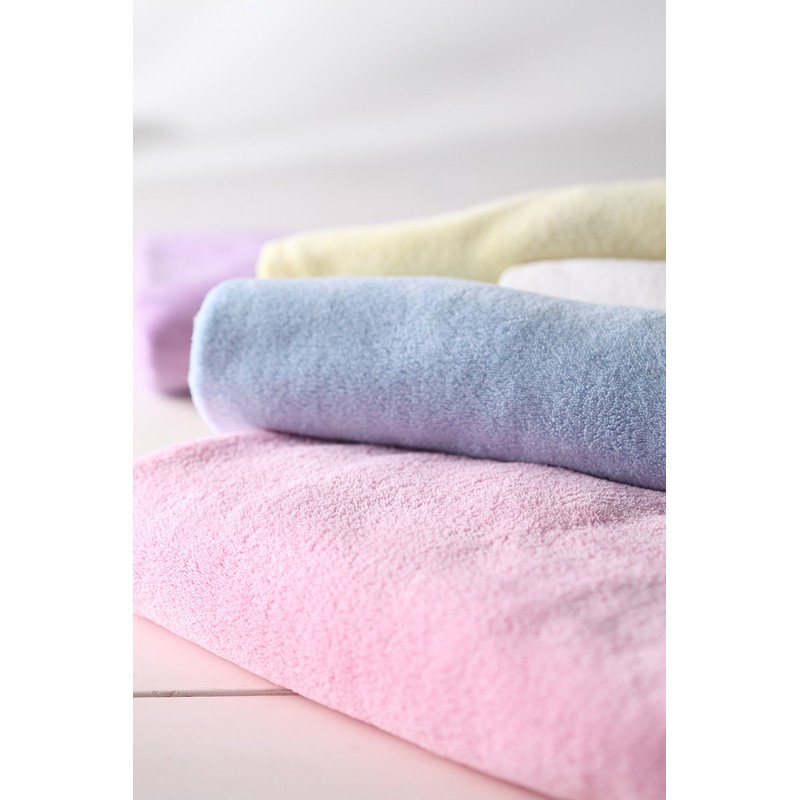 CBJAPAN Carari One Bath Towel, 3x Water Absorbency Microfiber, Yellow,