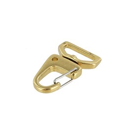 C5250 Natural Brass, Swivel Lever Snap, Solid Brass-LL, 1/2"