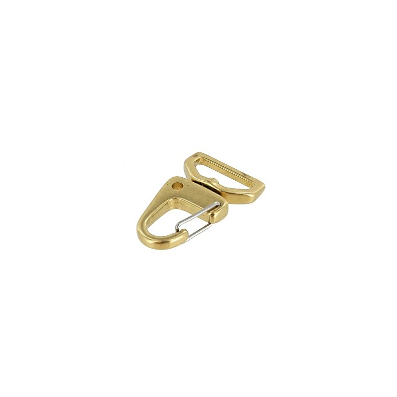 C5250 Natural Brass, Swivel Lever Snap, Solid Brass-LL, 1/2"