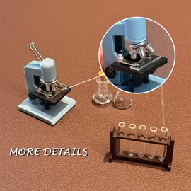 1/12 Miniature Dollhouse Accessories Kit, Laboratory Microscope