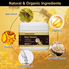 AUMUSON Bee Venom Cream,Natural bee venom cream delicate and gentle for all skin types-4OZ