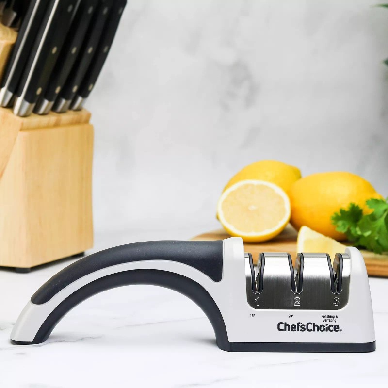 Chef'sChoice 4643 Manual Knife Sharpeners 15 and 20-Degree for Serrated