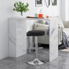 WATERJOY Adjustable Round Bar stools Set of 2, PU Seat