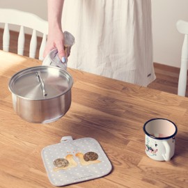 Mr. & Mrs. Panda Set of 2 Pot Holders Snail Love Gift Pot Holder Set, Couple, Pot Holder Set, Girlfriend, Oven Gloves, Love Gift