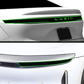 BOGAR TECH DESIGNS Full Headlight Taillight Tint Kit Compatible with Lucid Air 2022-2025, Dark Smoke