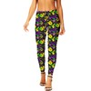Womens Mardi Gras Leggings New Orleans Carnival Masquerade Mask Print