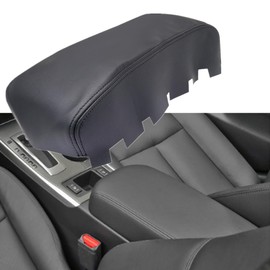 GXARTS Car Center Console Armrest Lid Replacement Leather Cover Armrest Pad Black Waterproof Compatible with Nissan Altima 2013 2014 2015 2016 2017 2018 (Leather Part Only)