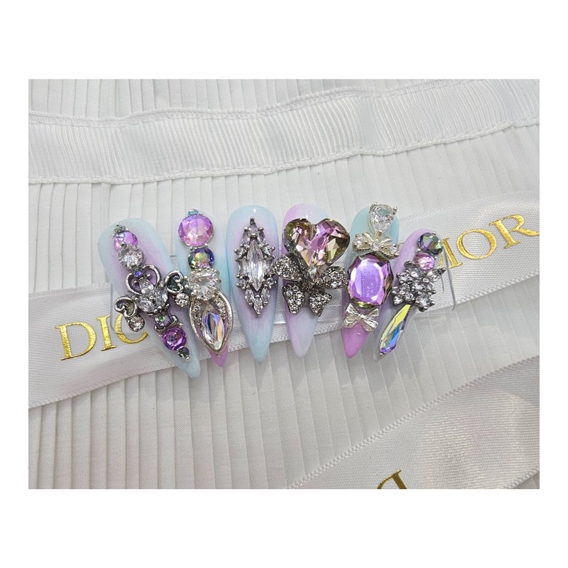  0822 Peacock Nail Queen Handmade Nail Tips ✨ -