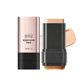 HENLICS Foundation Stick Moisturizing, Natural Cover with Brush, Pore Correction, Unbreakable, Glossy Skin, Foundation, Skin Care, Sensitive Skin, Portable, Time Saving Makeup, For Beginners