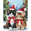2024 Christmas 100 Piece Puzzles for Kids-Cat Puzzle 100 Piece