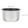 Cabilock Rice Container 3L Household Rice Cooker Inner Pot Replacement