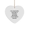 Mechanic's Hot Gift for Christmas Mechanic Heart Ornament, Funny Quote