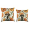 German Shorthaired Pointer Yellow Calendula Spring Flowers Throw Pillow