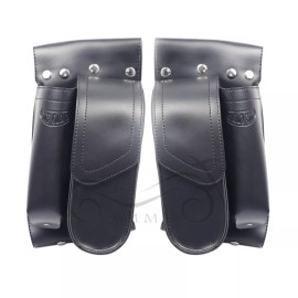 Unbranded Motorcycle Water Bottle Drink Holder Saddlebag Guard Bag Fit For Harley Touring