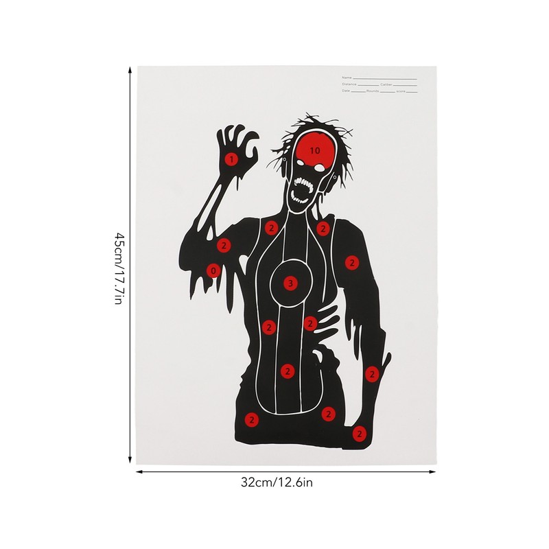 10Pcs Shooting Targets Paper Archery Paper Targets Bow Arrow Hunting