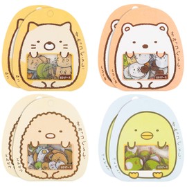 TYFYH Pack of 400 Sumikkogurashi Cartoon Stickers, Mini Cartoon Stickers, Cute Decorative Stickers, Japanese Anime for DIY Craft Book, Scrapbook, Diary, Album, Envelope