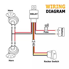RI For Honda Pioneer 700 1000 UTV Universal Street Legal Horn Kit W/Rocker Switch