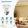 DiCUNO PAR16 LED Bulb Dimmable, 5W Short Neck Spotlight Bulb,