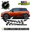 BENINI DESIGN STUDIO Side Checkered Flag Racing Stripes Graphics Vinyl