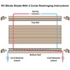 NOVINO RV Blinds Repair Kit for Camper Window, Pleated RV