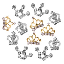 Mikinona Crown Rhinestone Nail Art Stickers 3D Manicure Decor Manicure DIY Jewelry Perfect for Parties Weddings